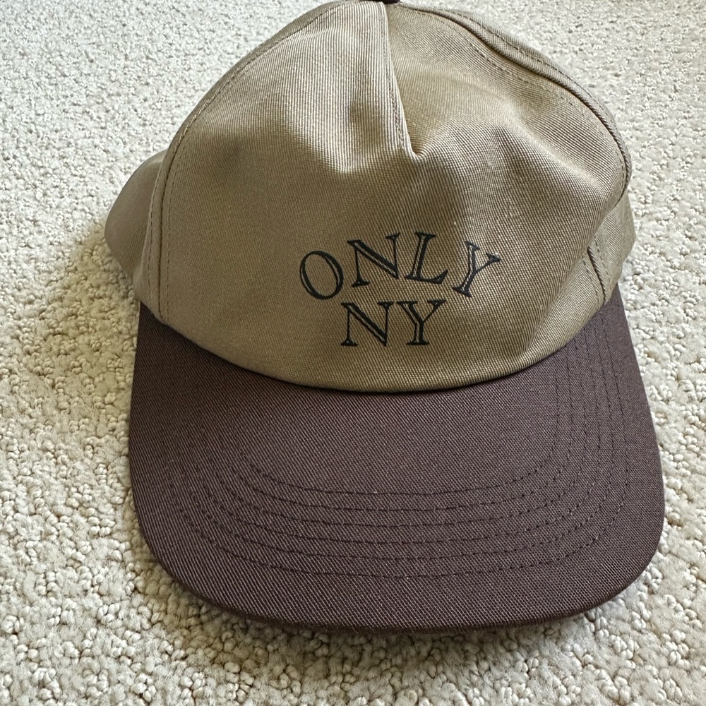 OnlyNY Brown and Tan SnapBack Cap